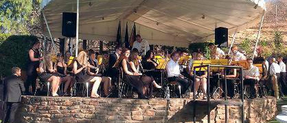 Besonderes Konzert. Das Orchester spielte in der Deutschen Botschaft.