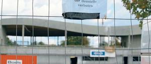 Baustelle Blütentherme. Noch heißt es, eröffnet werde zum Jahresende.