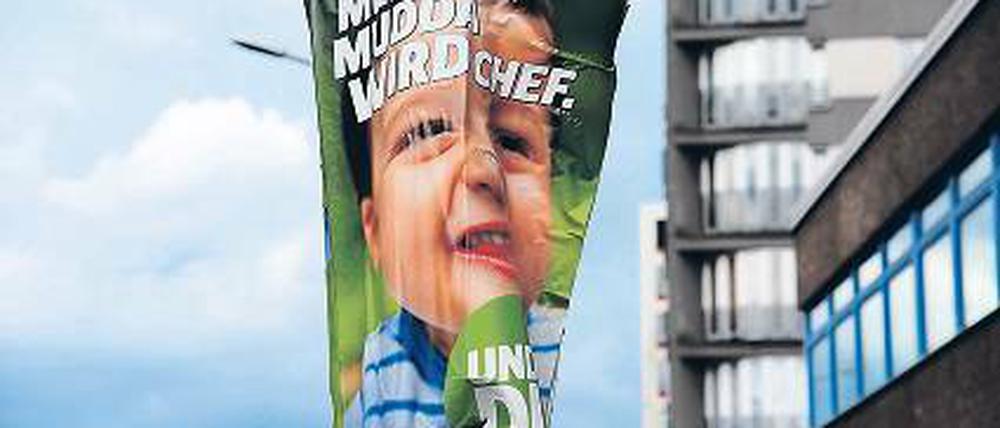 Pappenheimer. Bei den Grünen gaben schon lange vor der Wahlniederlage die Plakate ihren Geist auf.