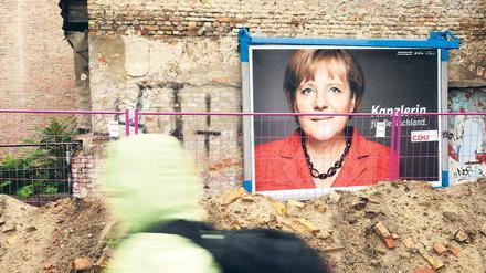 Verbaut. Die CDU investierte mindestens eine halbe Million Euro in den Wahlkampf, hier in Potsdam auch an Baustellen.