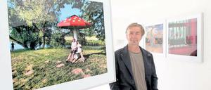 Wo kommt der Fliegenpilz her? „Sieht aus wie ein Relikt aus Russenzeiten, aber er ist frisch gestrichen und wird offensichtlich angenommen“, sagt der Fotograf Steffen Mühle. Jedes seiner Bild hat eine versteckte Geschichte.