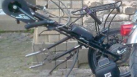 Gestohlen. Unbekannte entwendeten am Samstag dieses Handbike.