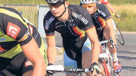 WM-Rennen im Blick. Der Stahnsdorfer Christoph Pfingsten startet am Sonntag mit seinem Cyclingteam De Rijke im Prof-Mannschaftszeitfahren nach Florenz.