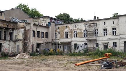 Hier in der Potsdamer Zimmerstraße stand früher das Hans-Otto-Theater. Die Stiftung Preußische Schlösser und Gärten Berlin-Brandenburg baut dort ein Kunstgutdepot und Restaurierungsateliers.