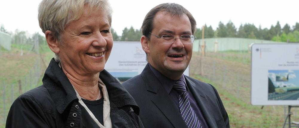Sind sich nicht grün: Brandenburgs Umweltministerin Anita Tack (Die Linke) und Infrastrukturminister Jörg Vogelsänger (SPD).