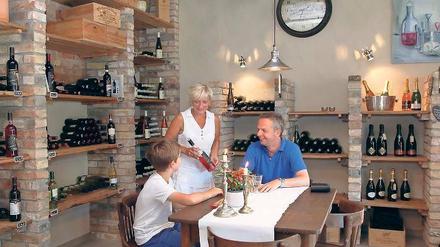 Einfach gut. Den Wein holt Petra Kiekebusch selbst aus Italien.