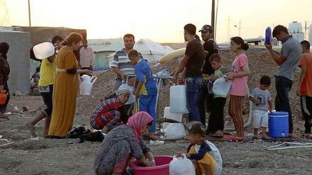 Der Krieg trieb sie fort. Syrische Flüchtlinge haben vor allem in den umliegenden Ländern Zuflucht gefunden - wie hier im irakischen Sulaimaniya.
