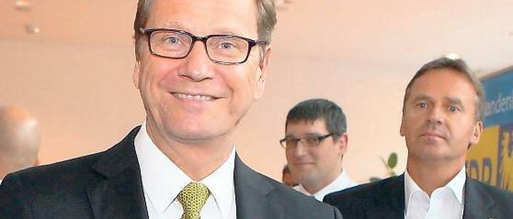 Lächelt wie gewohnt. Außenminister Guido Westerwelle.