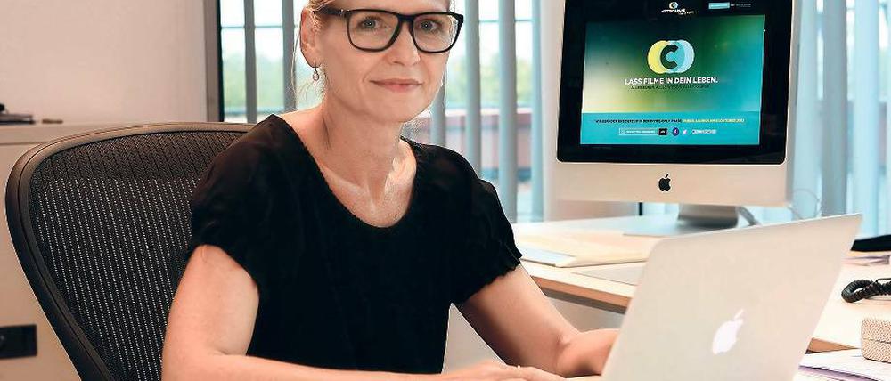 Gründerin. Anna Voths Firma cEntertain geht mit ihrer Internetseite online.