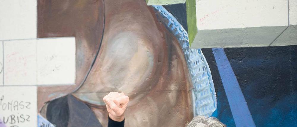 „Well done!“ Roger Waters lobte die Verteidiger der East Side Gallery.
