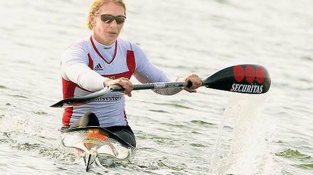 Nach ihrer Babypause top in Form. Katrin Wagner-Augustin im WM-Einsatz.