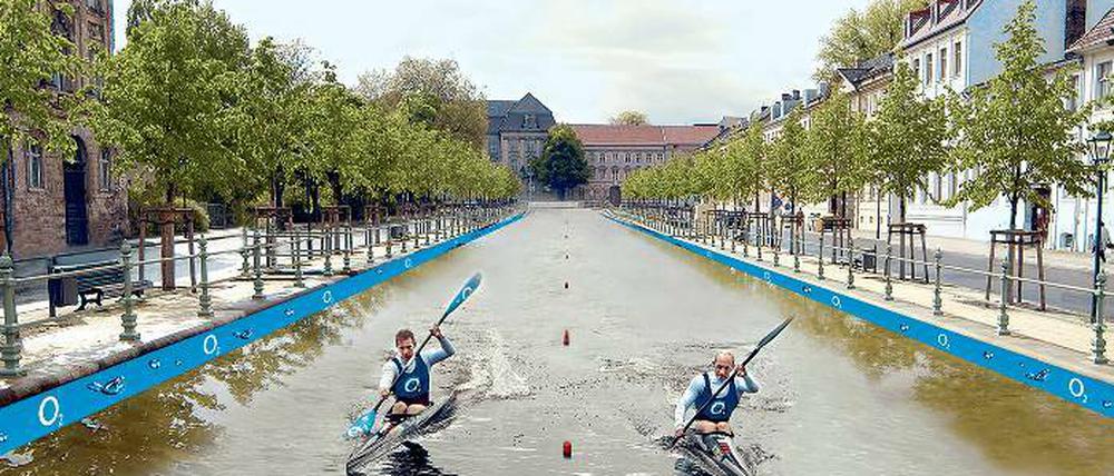 Den Kanal vollmachen werden die Veranstalter des 9. Kanusprints: Am Sonntag wird der Potsdamer Stadtkanal geflutet, um Zuschauern ein hautnahes Sportereignis mit frisch gekürten Weltmeistern zu präsentieren.