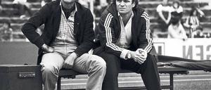 Ein Fall für zwei. Unter Trainer Pal Csernai (links) und Manager Uli Hoeneß begann 1979 die Renaissance des FC Bayern.
