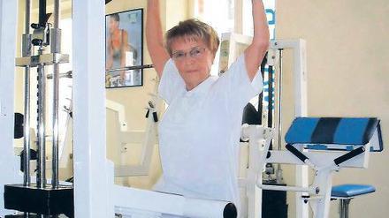 Fit wie ein Turnschuh. Ruth Heinrich geht seit zwölf Jahren trainieren.