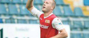 In Jubelstimmung. Für Unions Adam Nemec läuft es derzeit richtig gut.