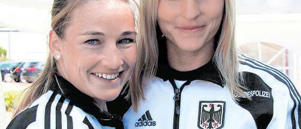 Verpassten/In der WM-Flotte: Conny Waßmuth (l.) und Carolin Leonhardt.
