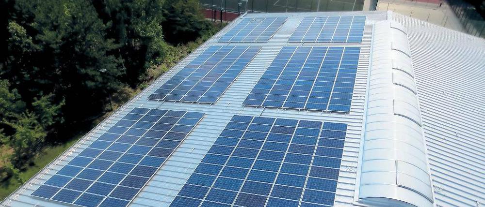 Hallendach genutzt. Die Ausgabe soll sich in acht bis elf Jahren rechnen.