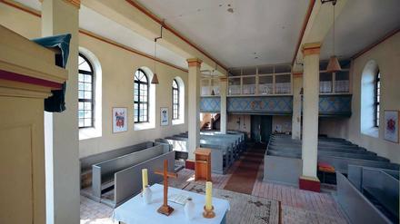 Schlichte Schönheit. Die Schäper Kirche hat viele Blessuren erlitten.