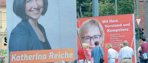 Wahlplakate in Potsdam.