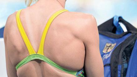 Will den Rücken frei haben – Doppel-Olympiasiegerin Britta Steffen.