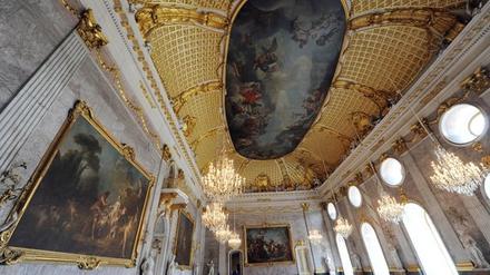 Prachtvoll aber sanierungsbedürftig: der Marmorsaal im Neuen Palais.