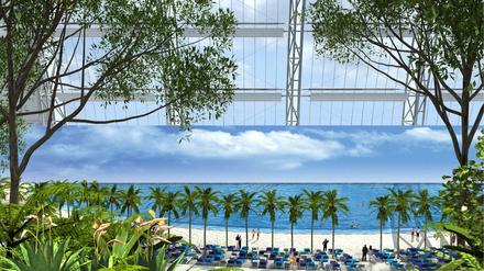 Polnische Touristen geben im Tropical Island in Dahme-Spreewald mehr Geld aus als andere Touristen.