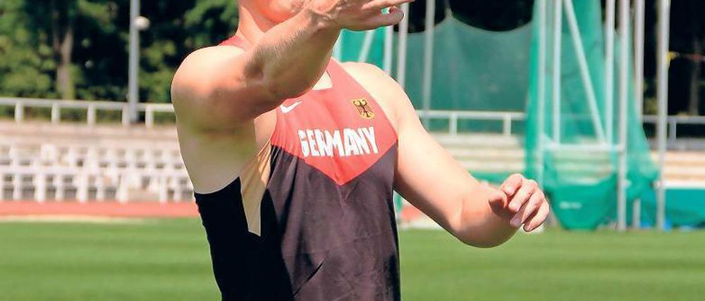 Unter ständiger Kontrolle. Der Potsdamer Diskuswerfer Markus Münch musste in diesem Jahr bereits drei Dopingproben über sich ergehen lassen.