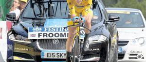 Auf dem Weg zum dritten Tour-Sieg. Spitzenreiter Christopher Froome.