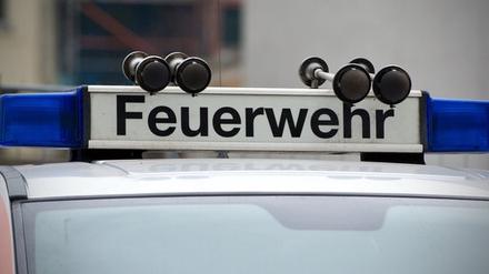 Einsatz in Babelsberg: Dort brannten in der Nacht zum Donnerstag Mülltonnen.