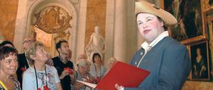 Imposante Erscheinung. Hofbaurat Heinrich Ludwig Manger, verkörpert von Michael Adam, gab Episoden aus der Zeit Friedrichs des Großen zum Besten.