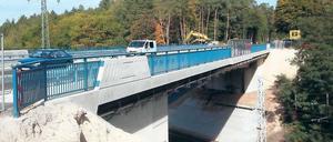 Stau ab der Nesselgrund-Brücke.