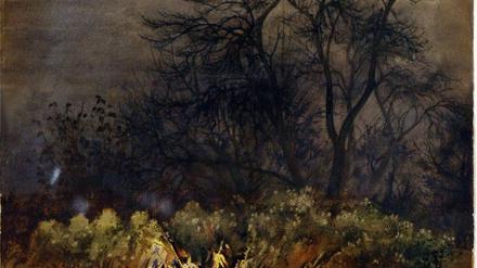 Malen während düsterer Zeiten: Sprottes "Novembergeschehen".