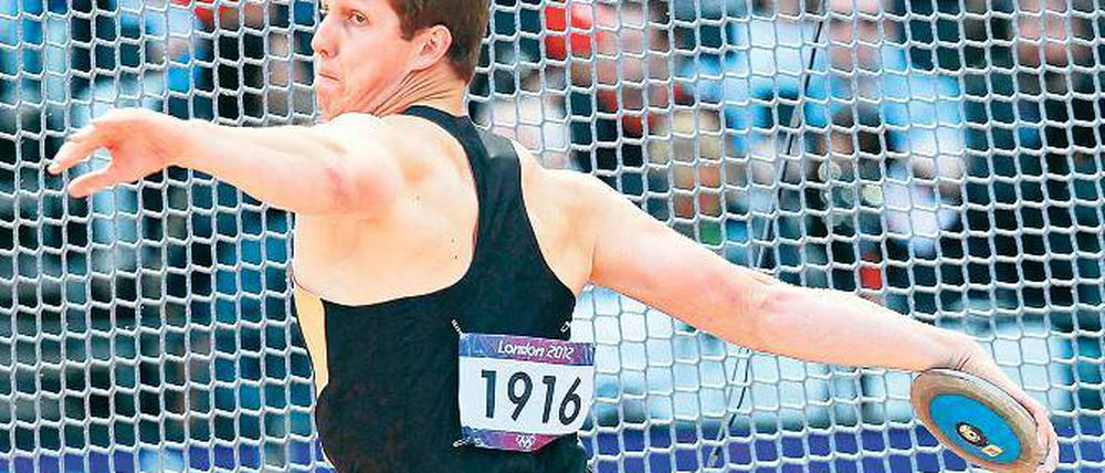 Noch reichlich Potenzial. Markus Münch verfehlte die geforderte WM-Norm von 66 Metern bei den Deutschen Meisterschaften in Ulm deutlich.