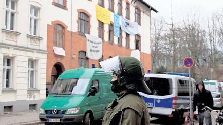 Geräumt. Das besetzte Haus war seinerzeit von der Polizei geräumt worden.