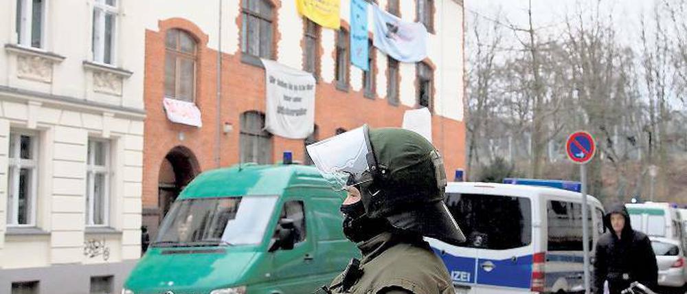 Geräumt. Das besetzte Haus war seinerzeit von der Polizei geräumt worden.