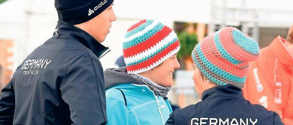 Vorm Doppelstart. Suse Werner (l.), hier bei den EM mit Hanna Phillipin.