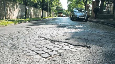 Marode. In drei Jahren soll die Straße Am Neuen Garten saniert werden.