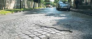 Marode. In drei Jahren soll die Straße Am Neuen Garten saniert werden.