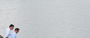 Ein gutes Team? Matthias Platzeck und sein Regierungssprecher Thomas Braune.