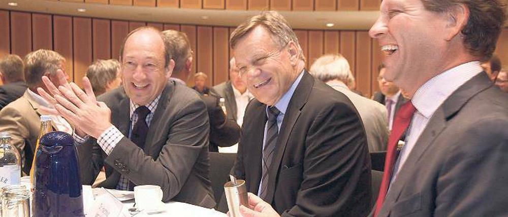 Heimspiel. Hartmut Mehdorn (Mitte) zu Gast bei der IHK Berlin.