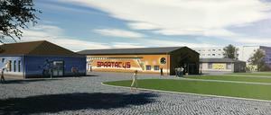 Auf dem Gelände des Potsdamer Jugendkulturvereins Freiland wird am Mittwoch eine Skulptur aufgestellt. Die Initiative dazu kam von einem umstrittenen Verein.