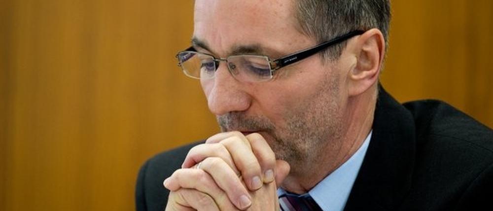 Angeschlagen, aber wieder da: Ministerpräsident Matthias Platzeck.