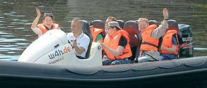 Barrierefrei. Mit 80 km/h düst die „Hoppetosse“ über den Tiefen See.