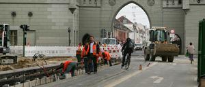 Von wegen "Bahn frei". Wer in Potsdam mit dem Rad unterwegs ist, muss auch mal was riskieren.