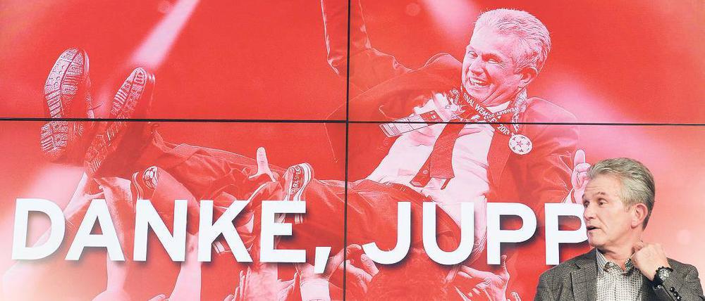 Merci sag i. Jupp Heynckes verabschiedete sich nach einer historischen Saison mit einer emotionalen Vorstellung vom FC Bayern.