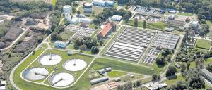 Das Klärwerk in Stahnsdorf. Dorthin fließt das Abwasser der Alt- und der Neuanschließer.