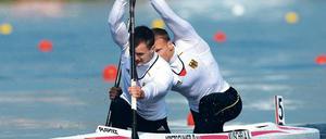 In Polen am Start. Peter Kretschmer (v.) und Kurt Kuschela wollen zur EM.