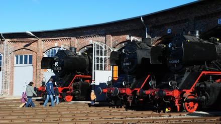 Der Lokschuppen in Wittenberge ist jetzt ein Eisenbahnmuseum.