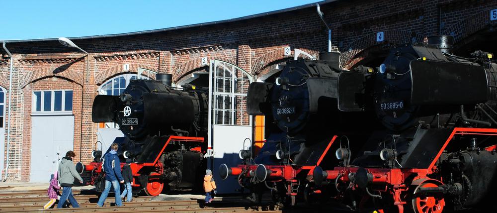 Der Lokschuppen in Wittenberge ist jetzt ein Eisenbahnmuseum.
