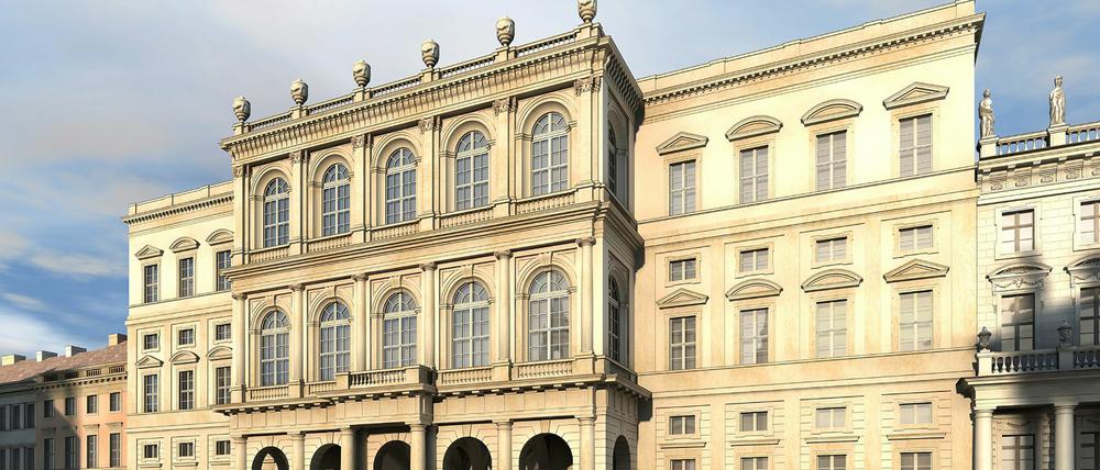 So soll das Palais Barberini aussehen, wen es erst wieder aufgebaut ist. Drinnen könnte es moderner werden - mit der Plattner-Sammlung von DDR-Künstlern.